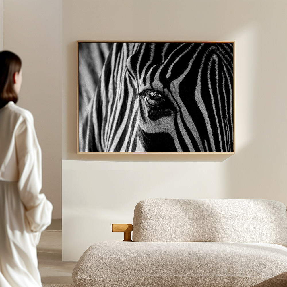 Canvas print - Abstract Zebra in the hall