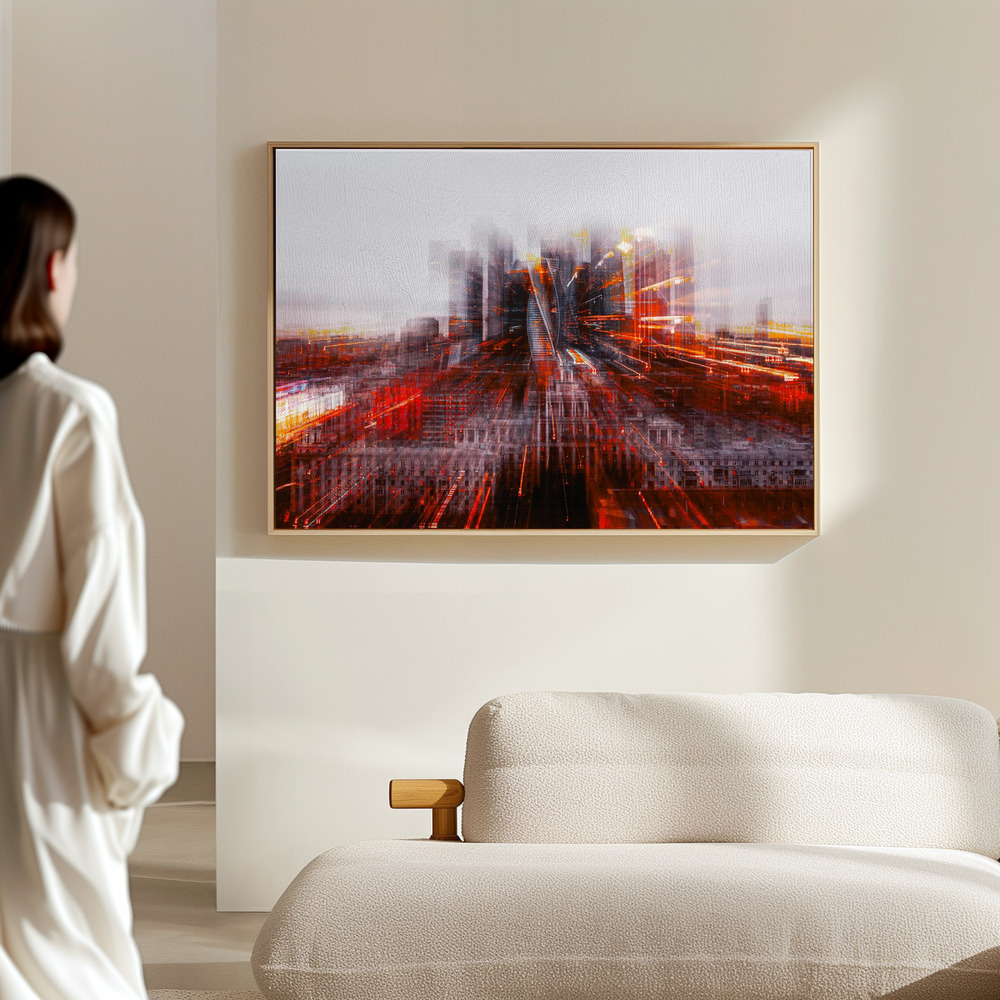 Obraz na płótnie - Tron City in the hall