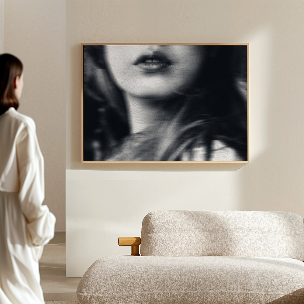 Canvas print - Your lips making everything strange in the hall