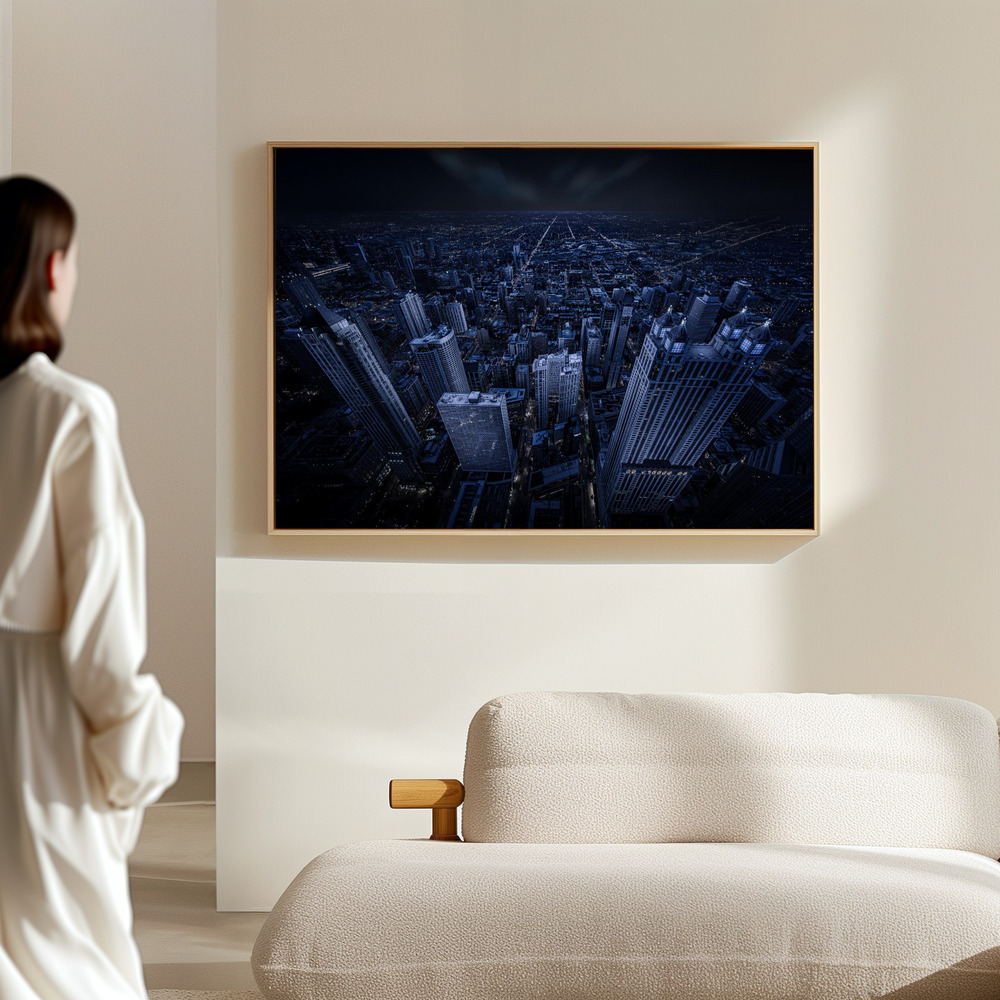 Toile - Chicago Blue Hour dans le hall