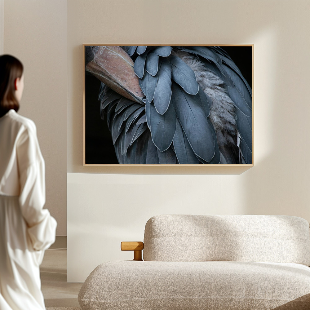 Canvas print - Feather in the hall