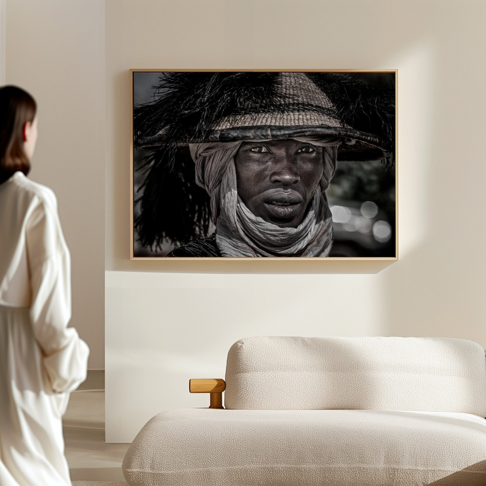 Canvas print - Peul man - Niger in the hall