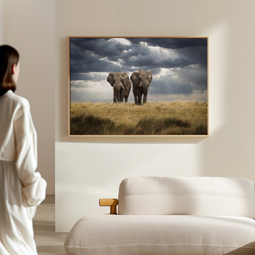 Canvas print - Brothers in the hall
