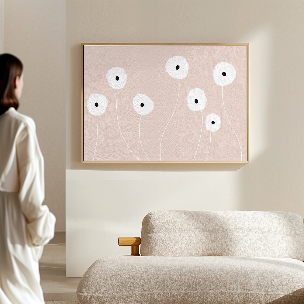 Canvas taulu - Scandi Flowers No 1 salissa