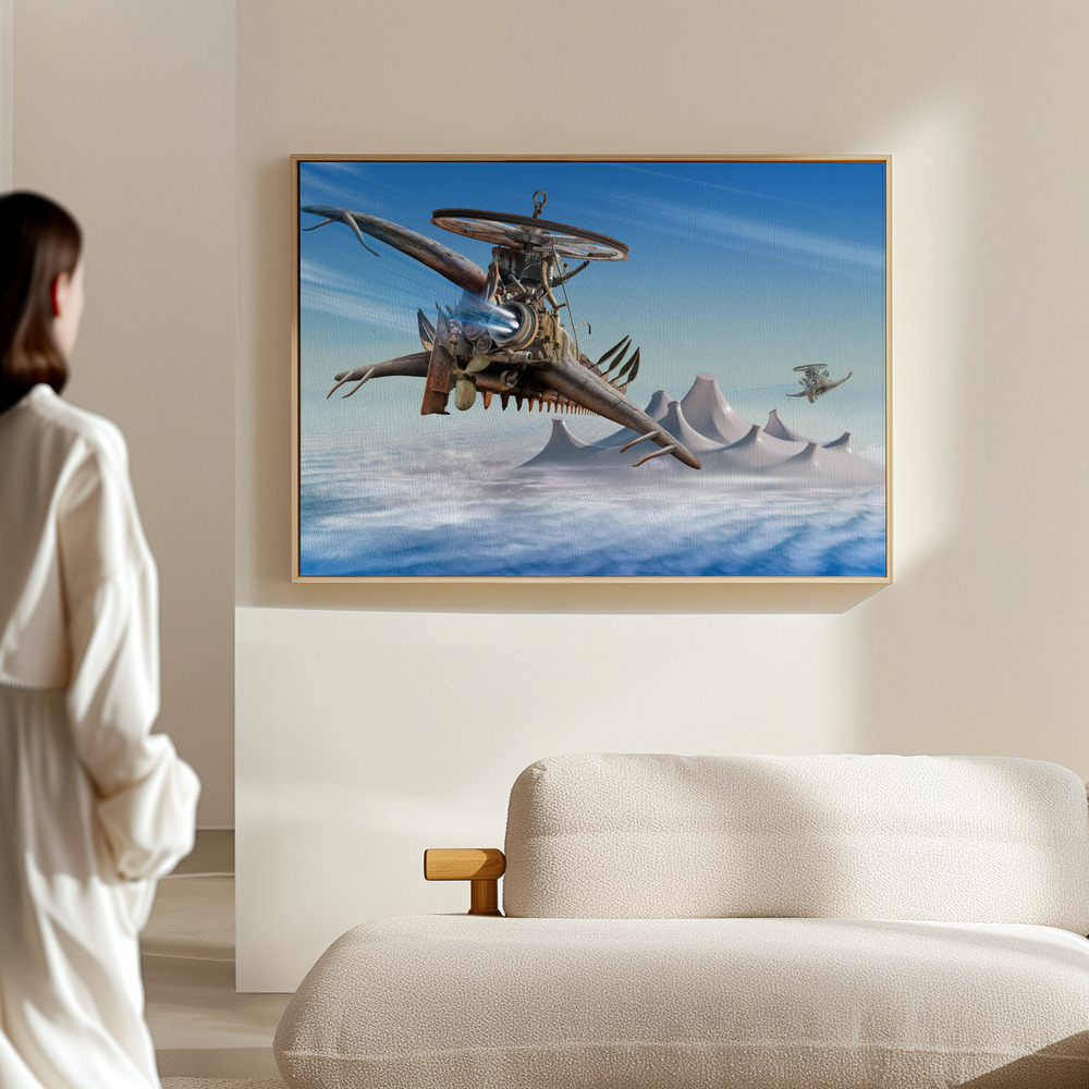 Canvas schilderi - Air Pursuit in de hal