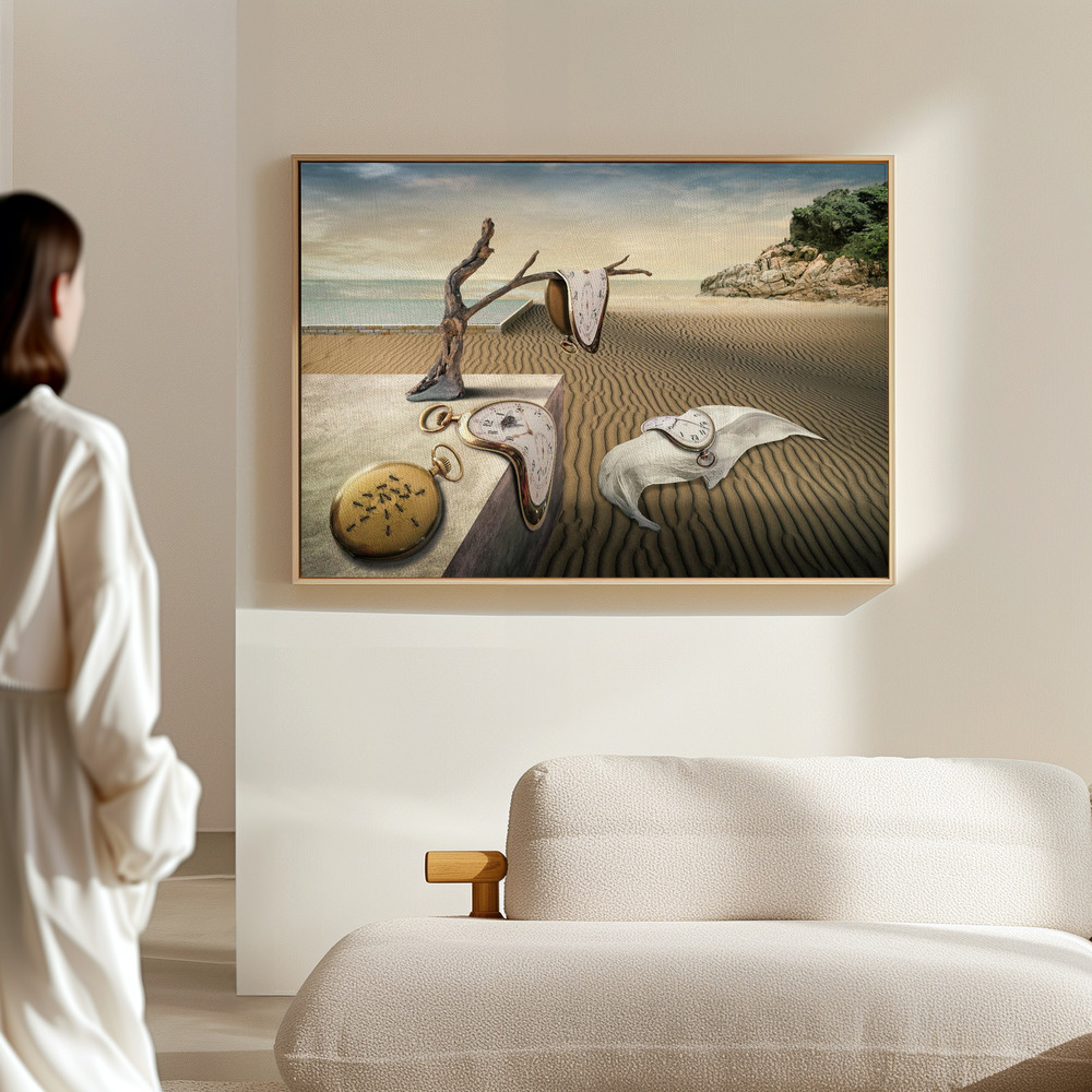 Canvas schilderi - Hommage Dali in de hal