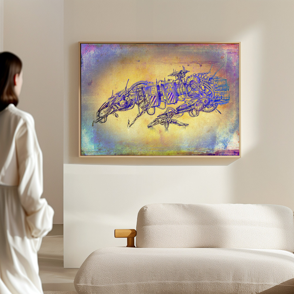 Canvas print - Velocide spaceship in the hall