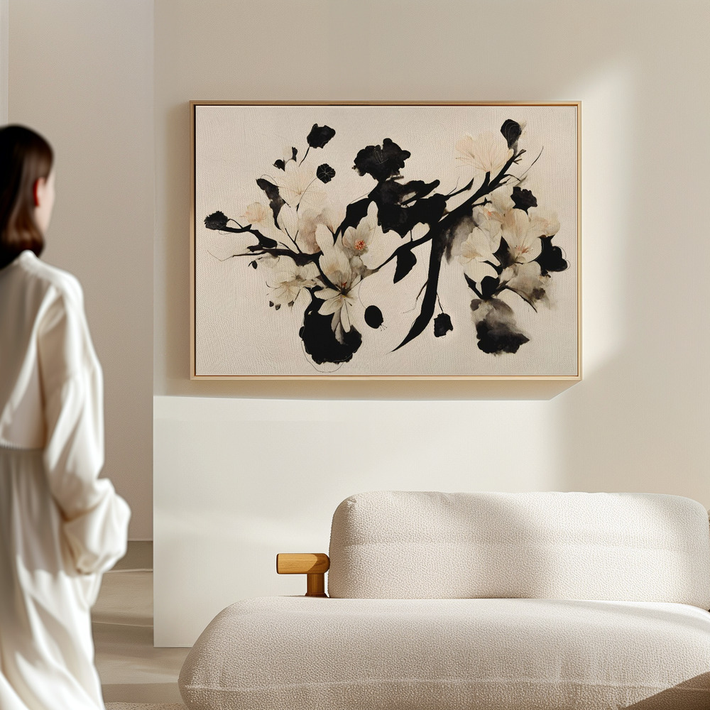Canvas print - Cherry Blossom Branch in the hall