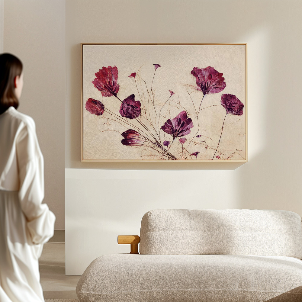 Toile - Purple Flowers dans le hall