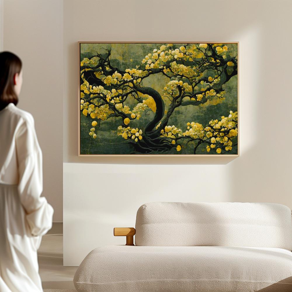 Lærred - Sakura Tree in the hall