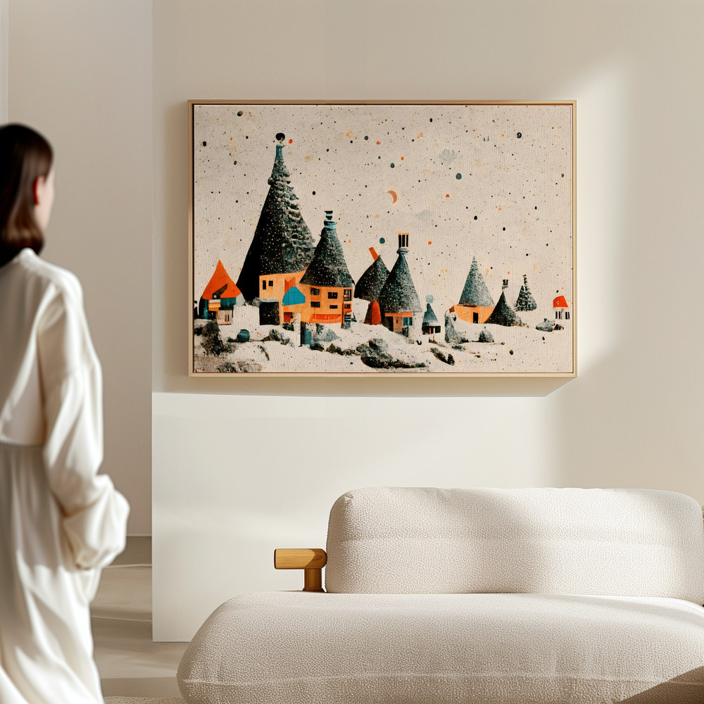 Canvas print - Fairy Village in the hall