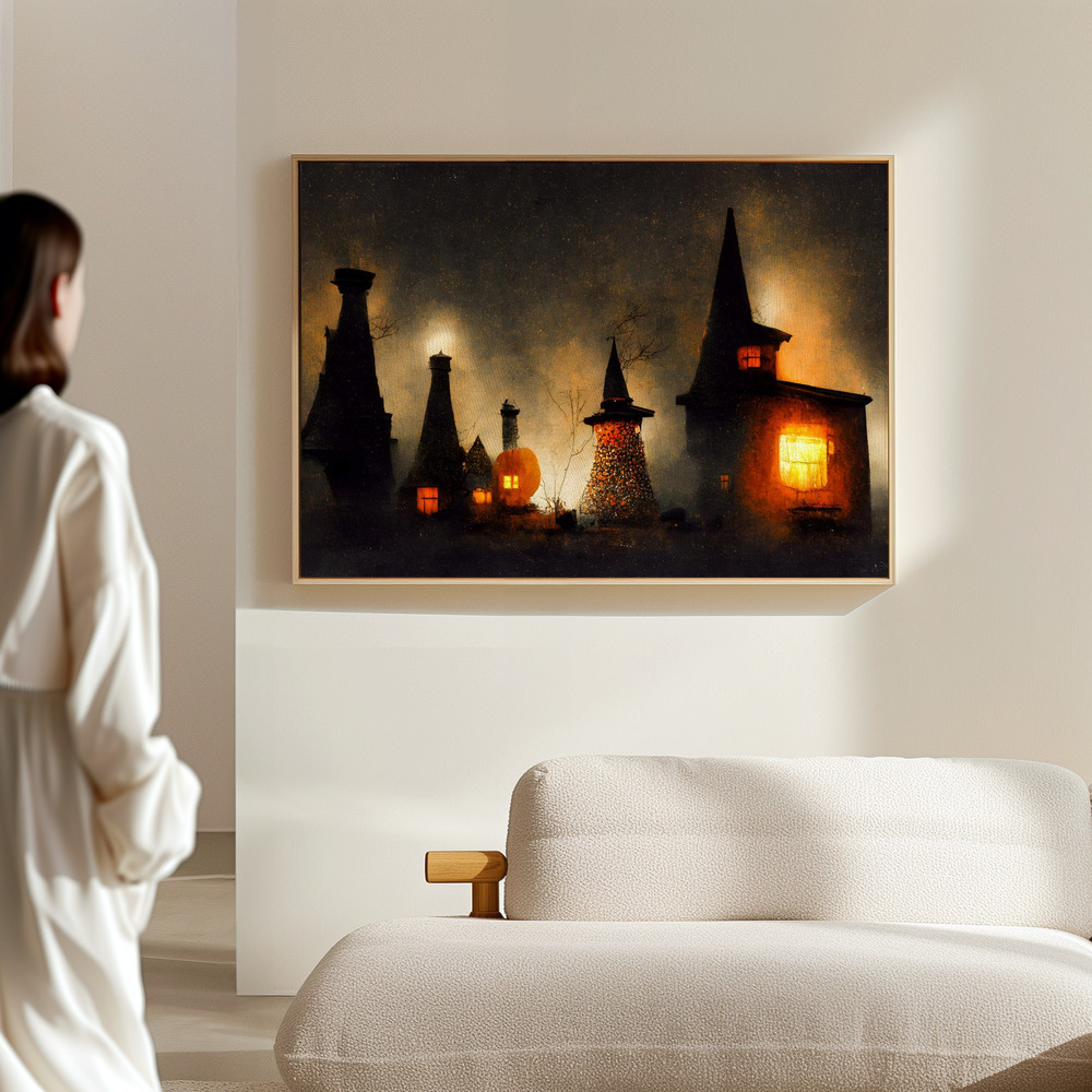 Canvas print - Village of the Witches in the hall