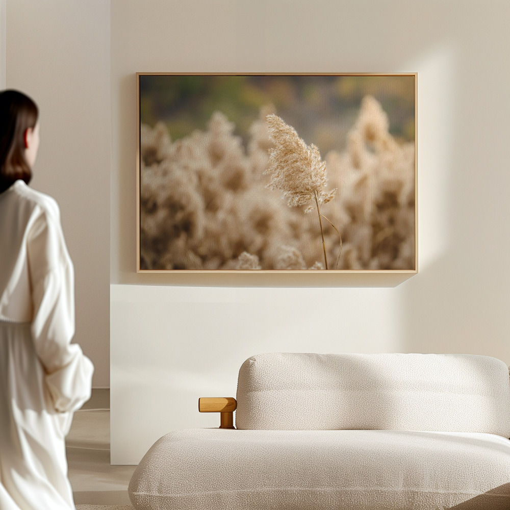 Toile - reed flower dans le hall