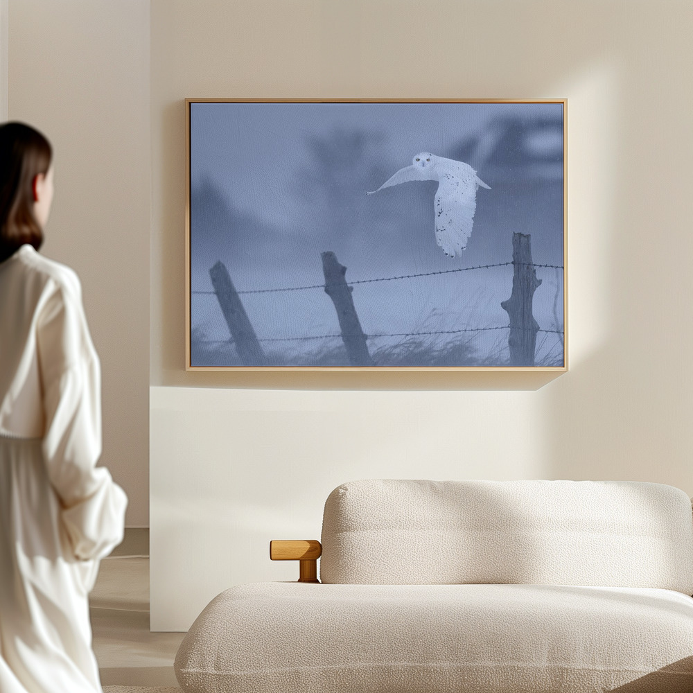 Lærred - in the snow storm i hallen