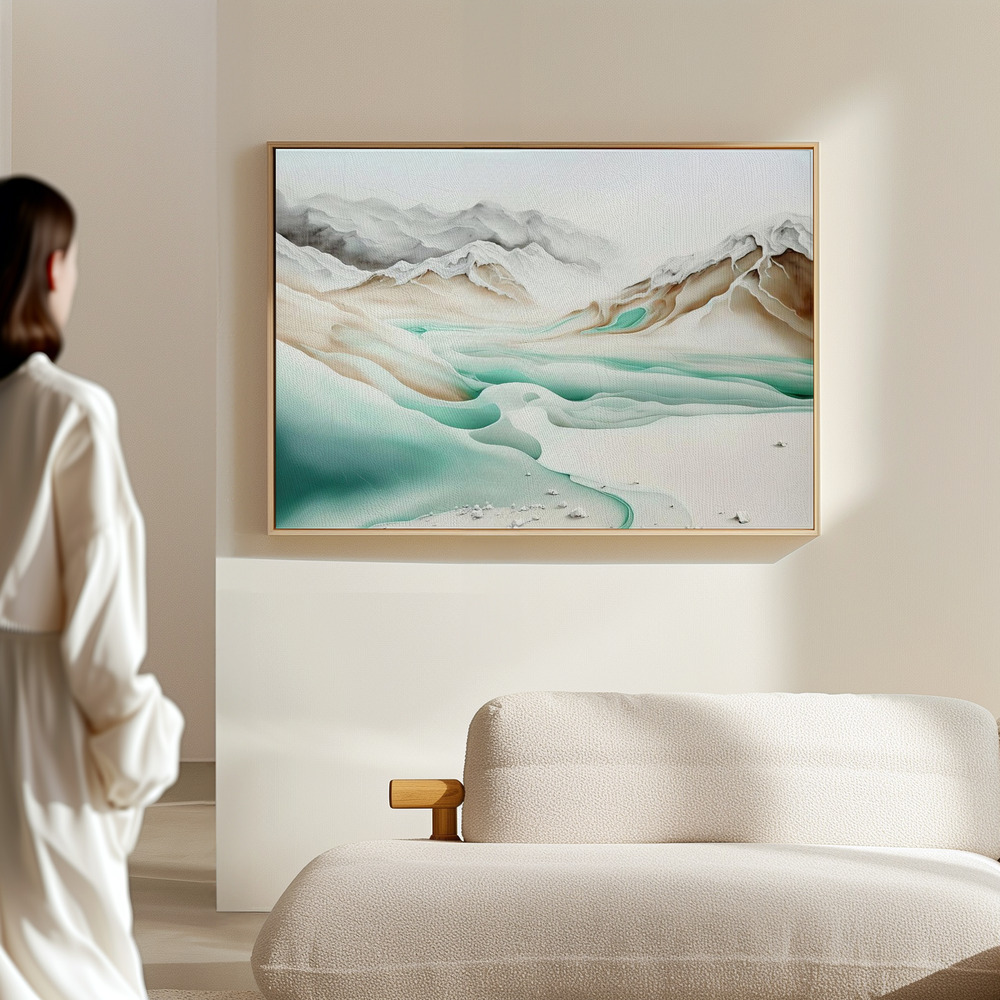 Canvas schilderi - Frozen Landscape in de hal