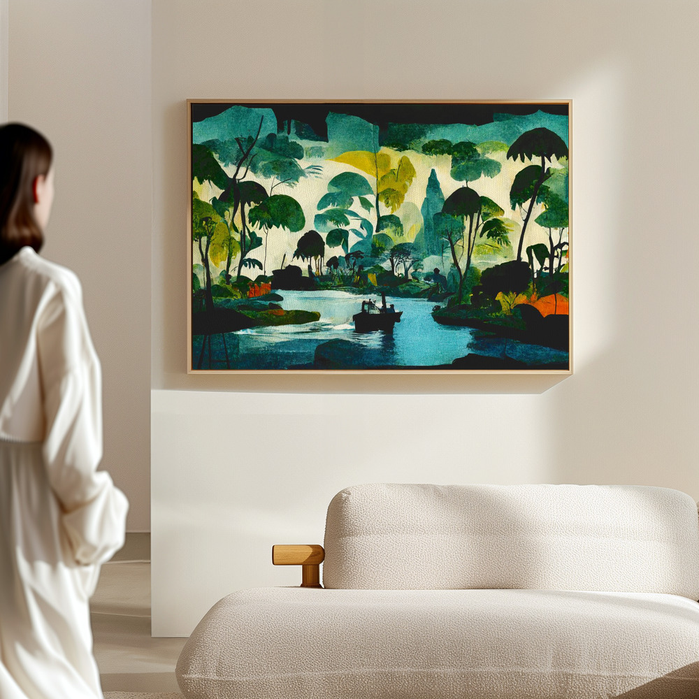 Canvas schilderi - Welcome To The Jungle in de hal