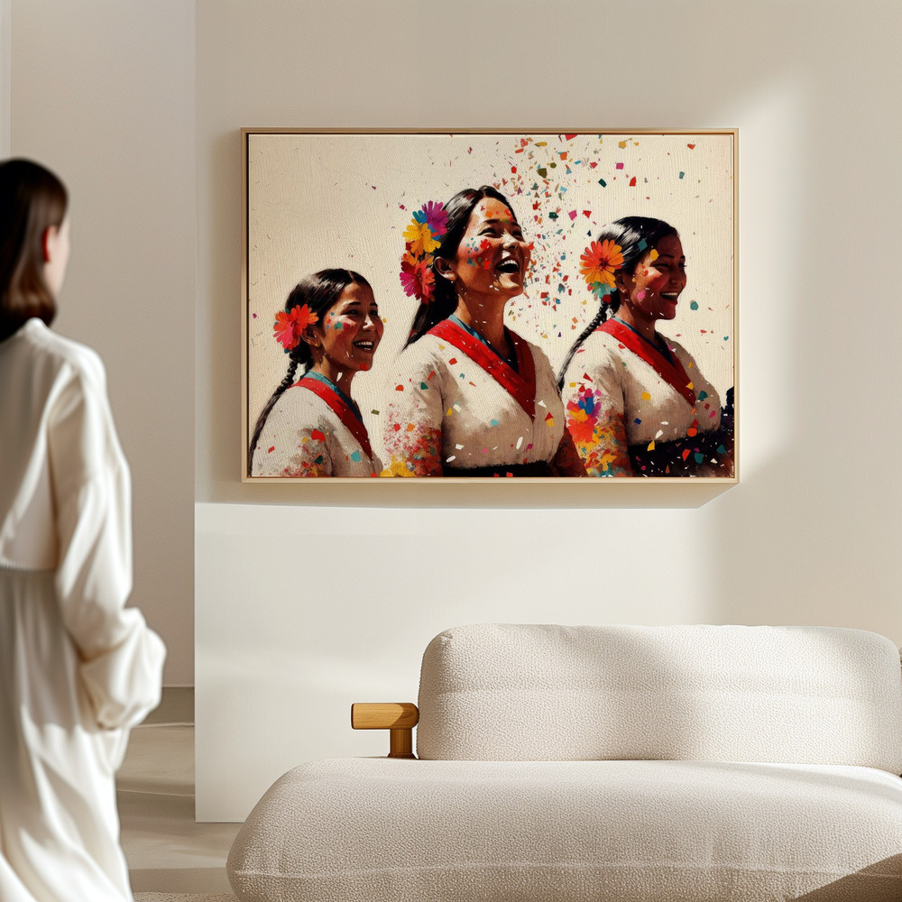 Canvas print - Open Hearts in the hall