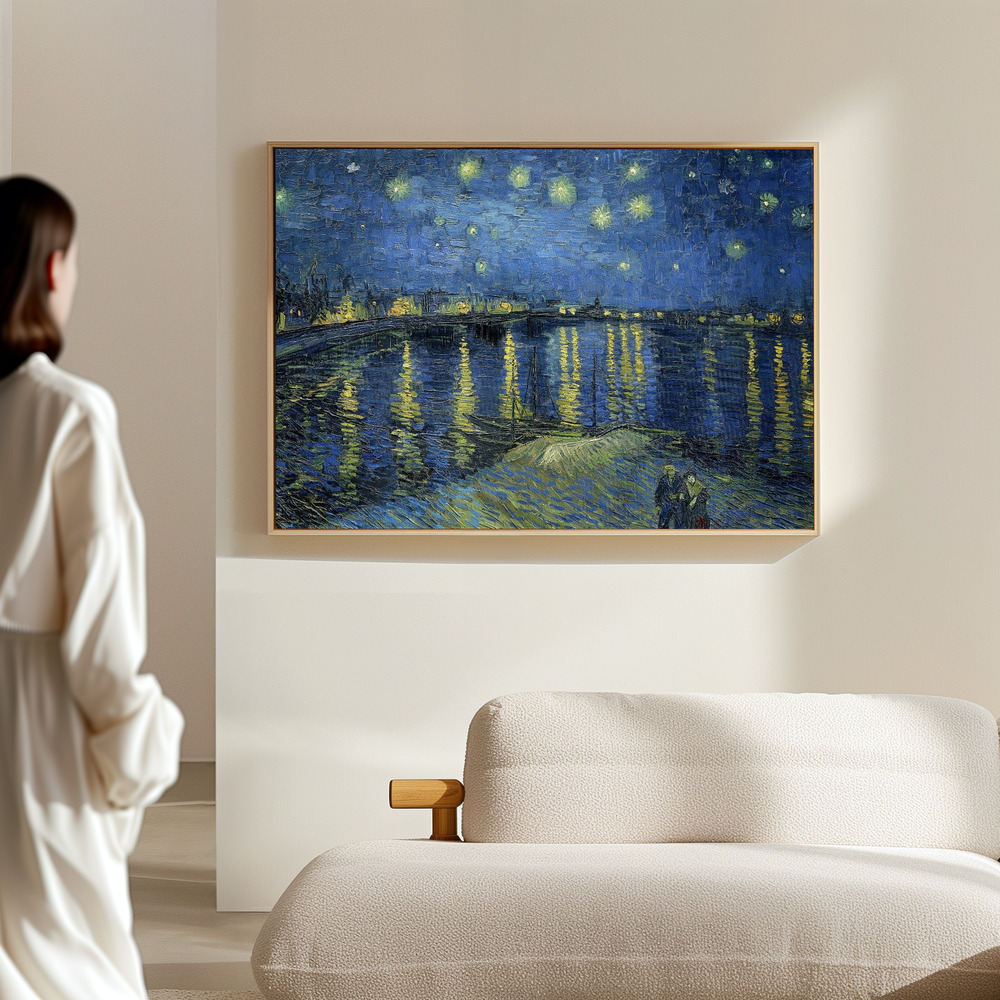 Canvas print - The Starry Night Over The Rhone in the hall
