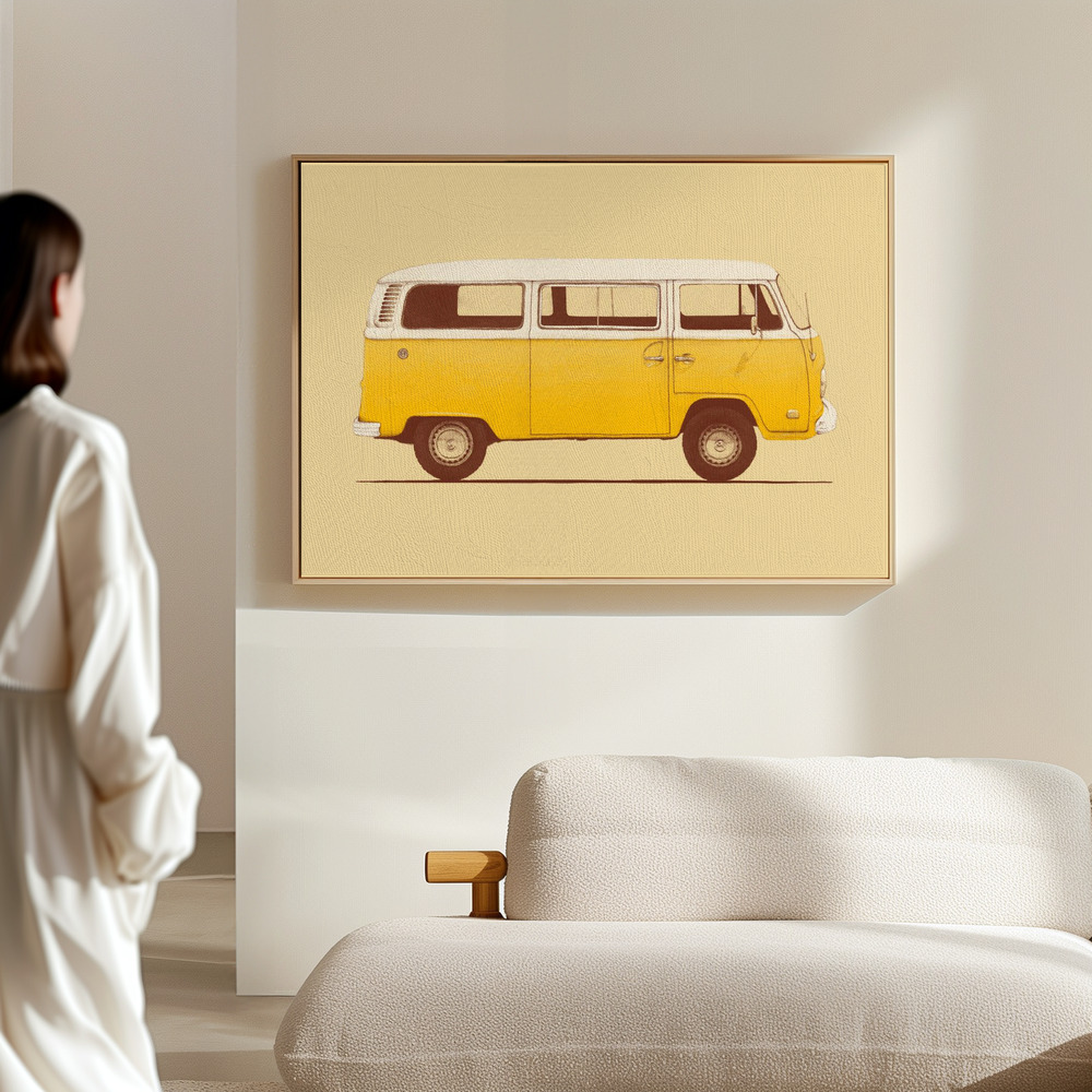 Toile - Yellow Van dans le hall