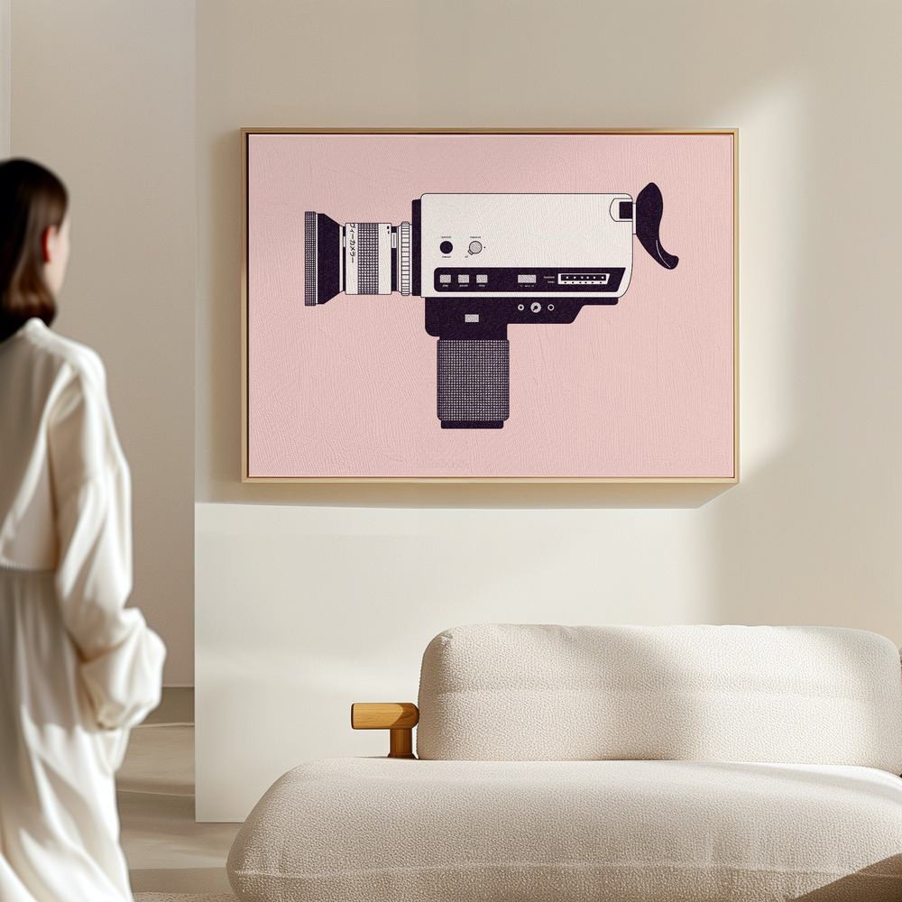Canvas print - Super 8 Camera in the hall