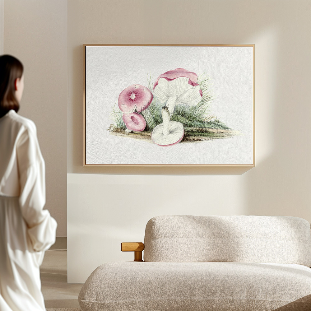 Canvas print - Vintage Russula Emetica Mushroom in the hall