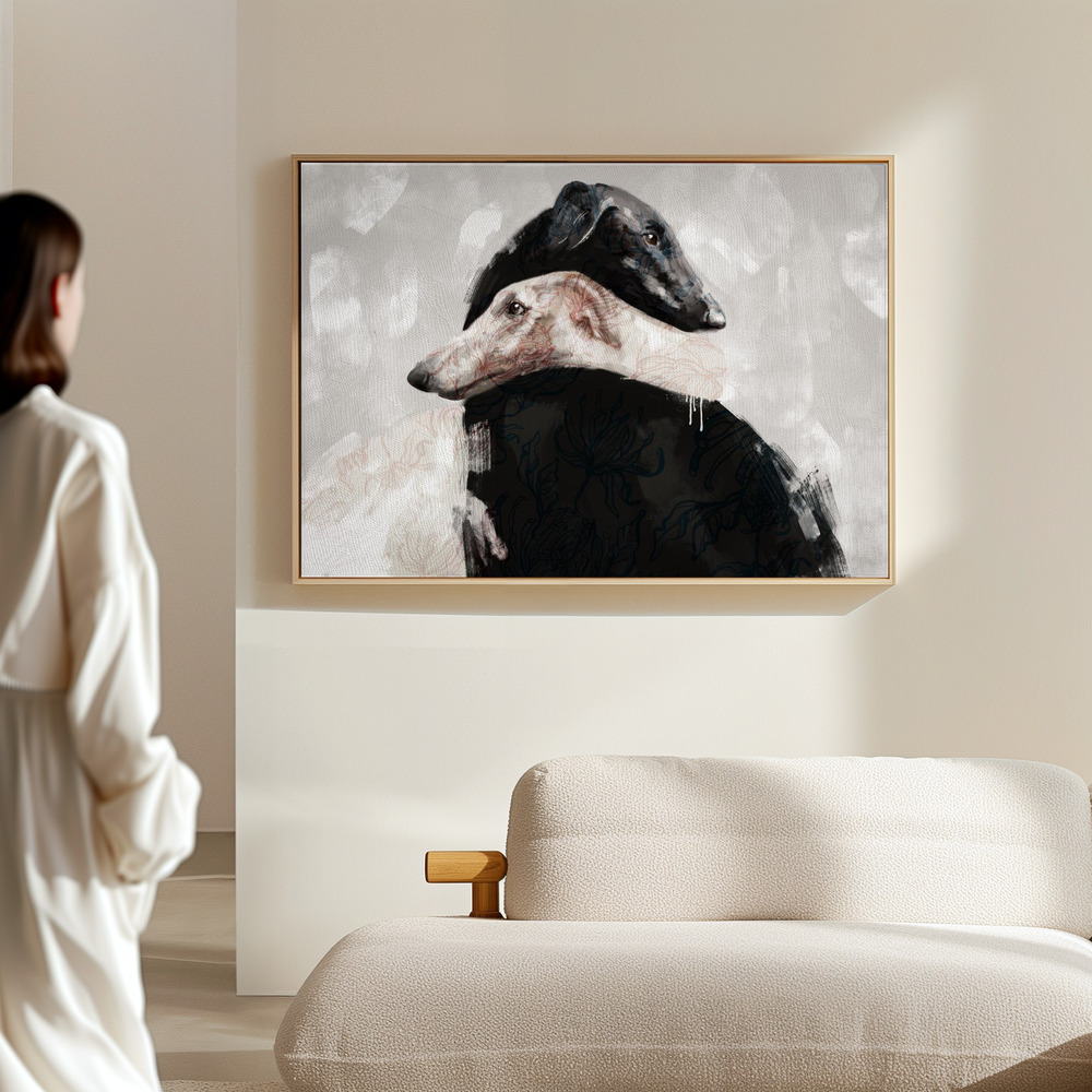 Canvas schilderi - At All Times II in de hal