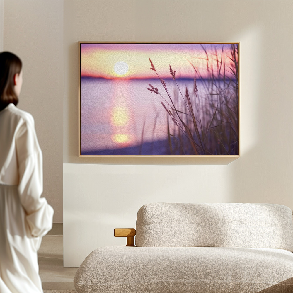 Canvas print - Purple Sunset in the hall