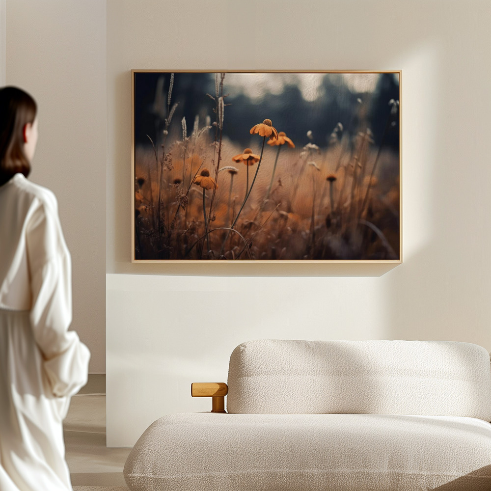 Canvas print - Orange Margarites in the hall
