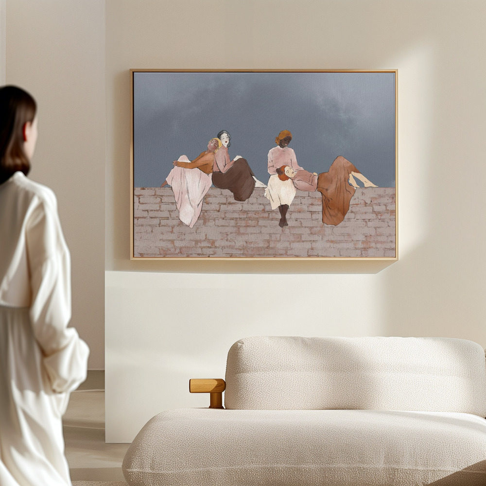 Canvas print - Peace on the barricade in the hall