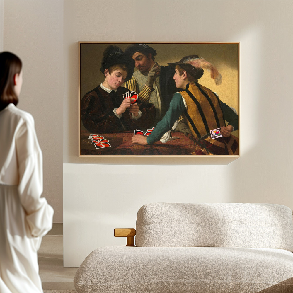 Canvas print - Backside Victory in the hall