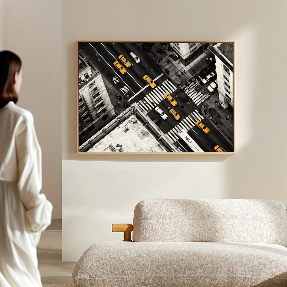 Canvas print - Yellow Flow in the hall