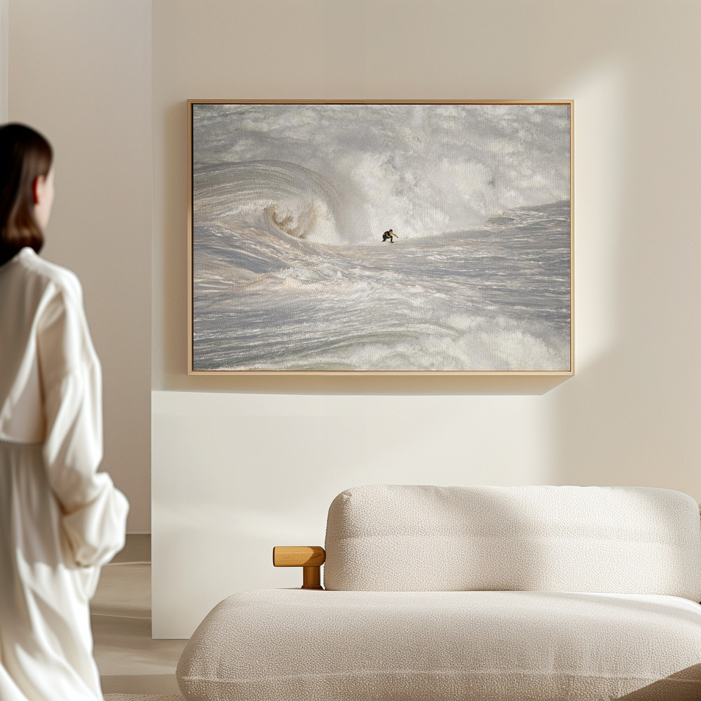 Canvas print - Nazaré North Canyon in the hall