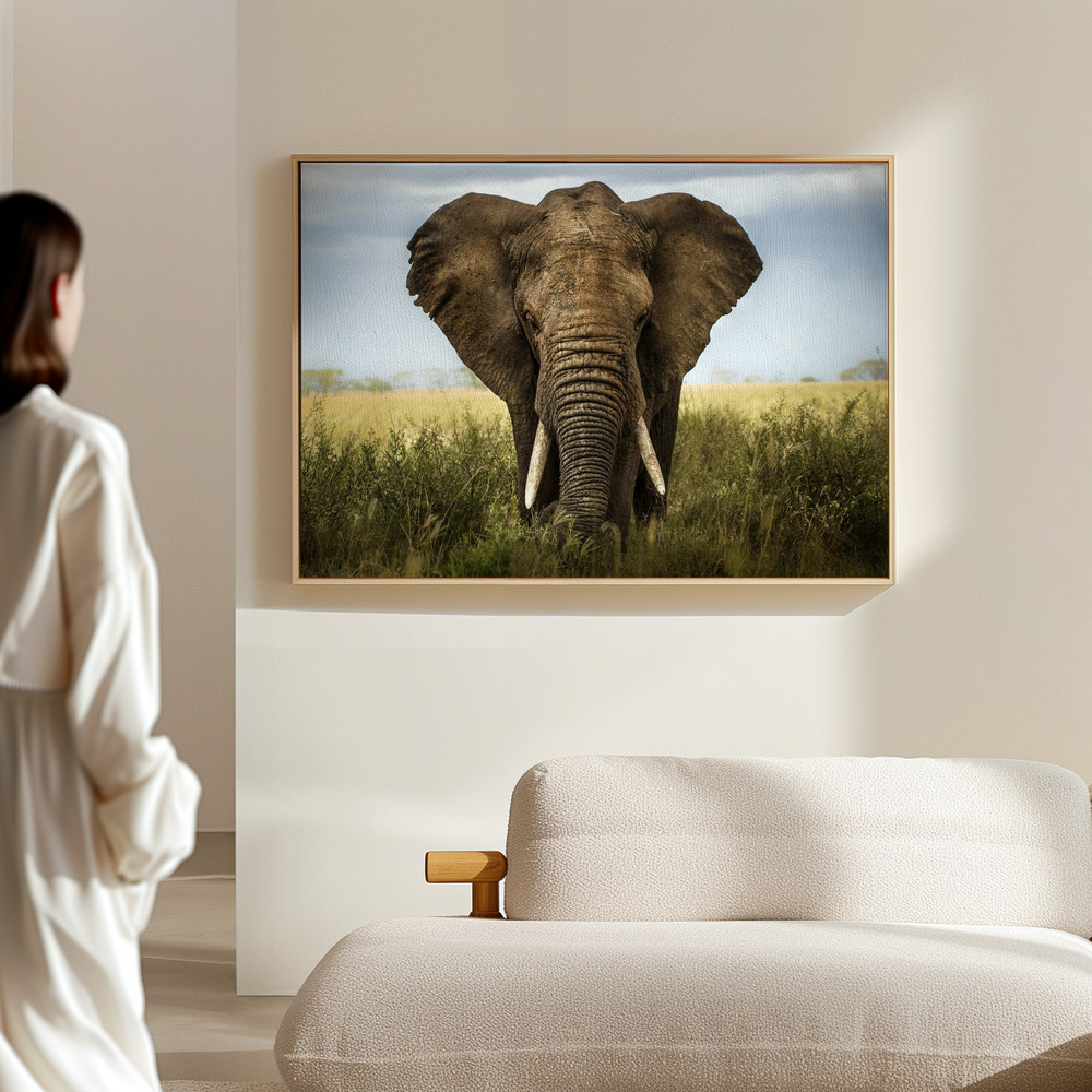 Stampe su tela - Encounters in Serengeti in the hall