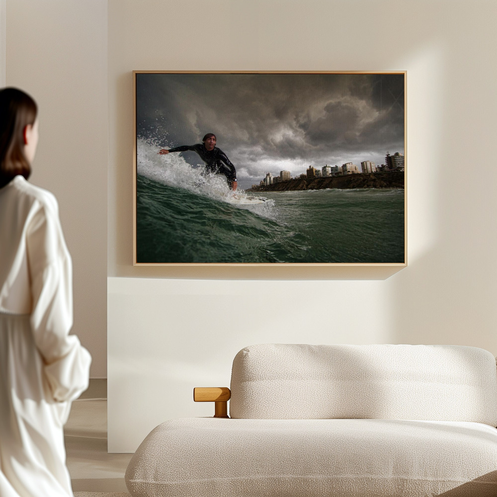 Canvas print - Apocalyptic Surfer in the hall