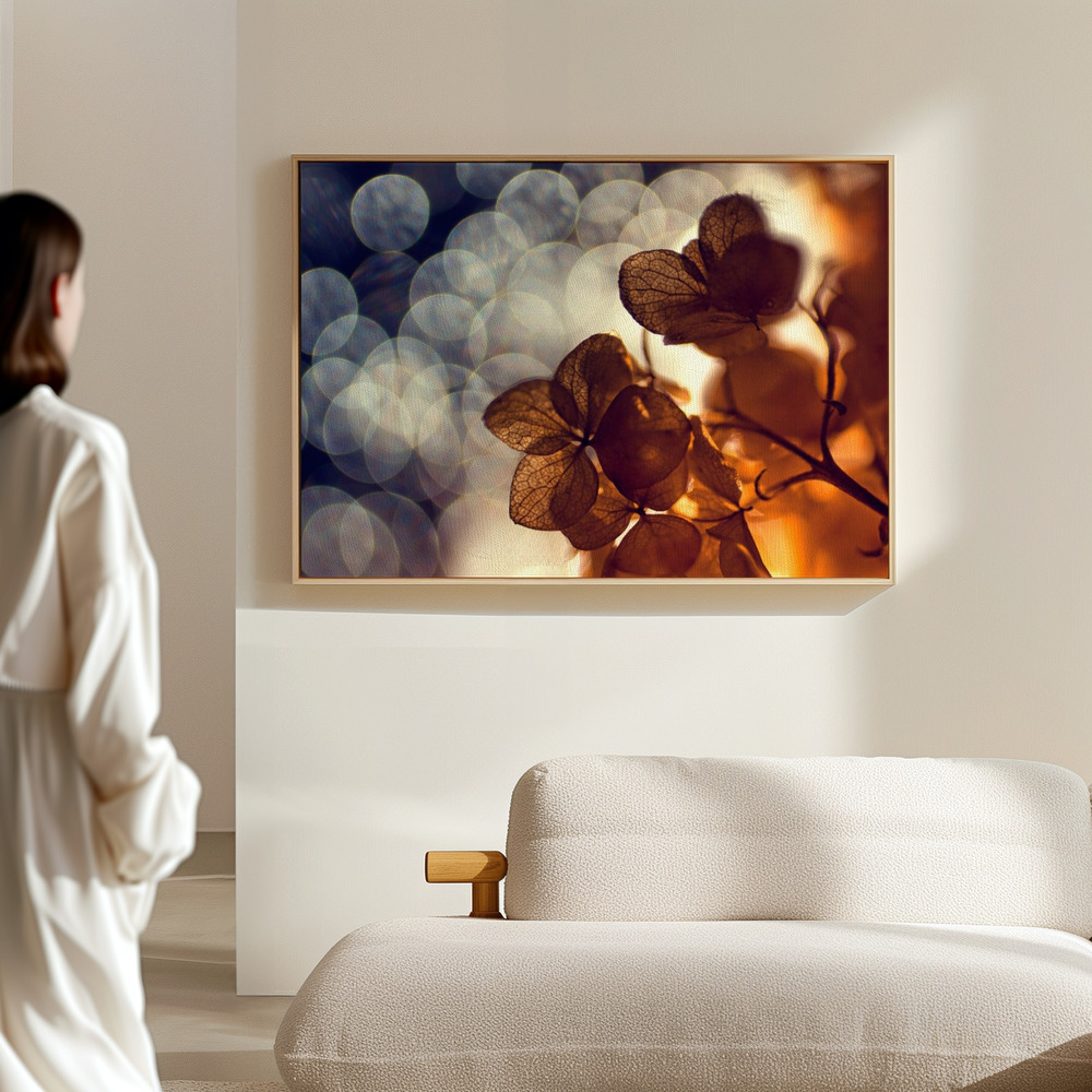 Canvas print - Bokeh Blossoms Twilight in the hall