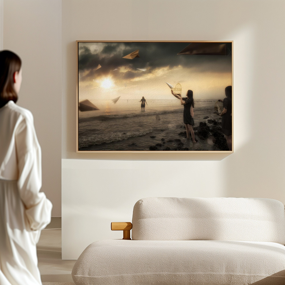 Canvas schilderi - Released in de hal