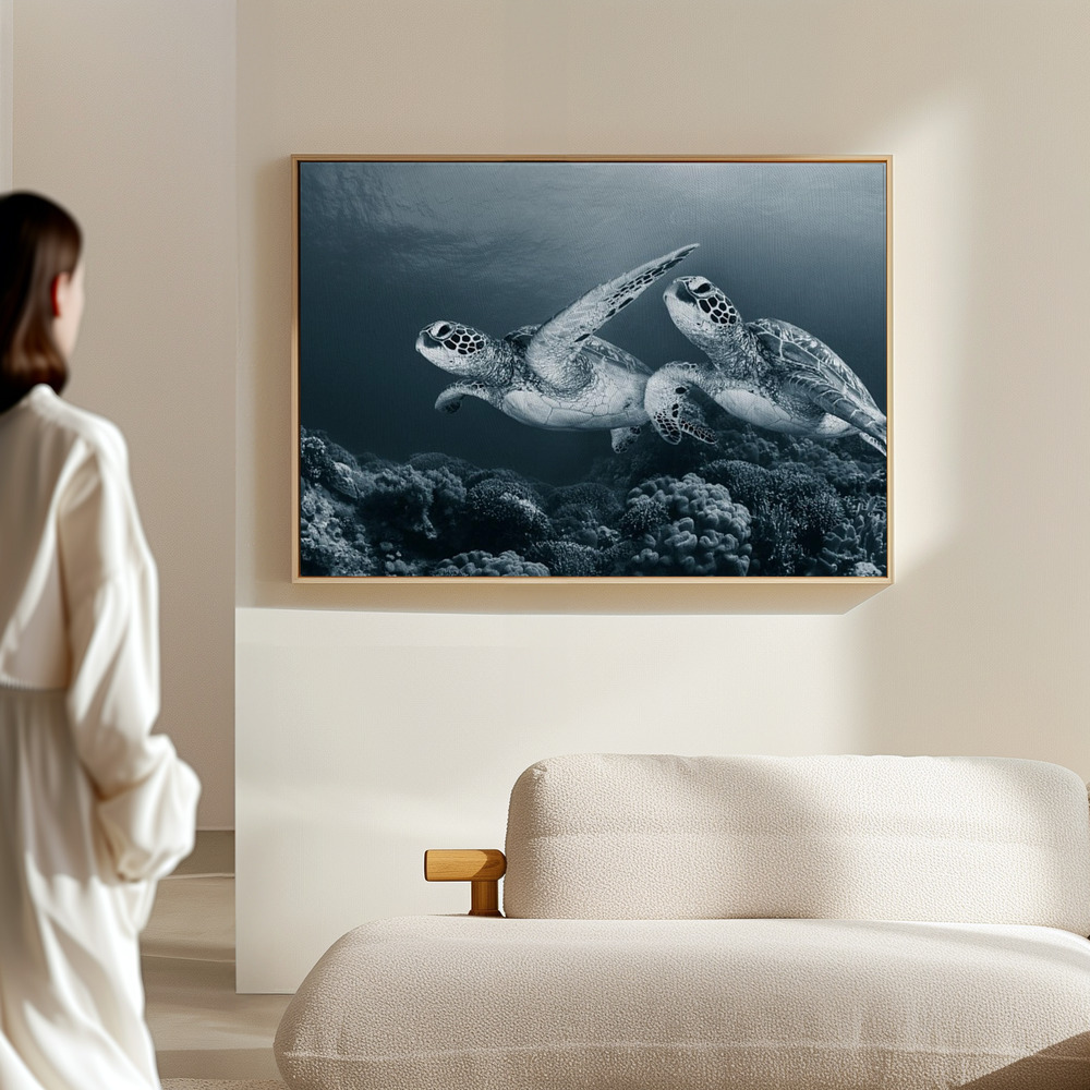 Canvas print - Twin dance in the hall