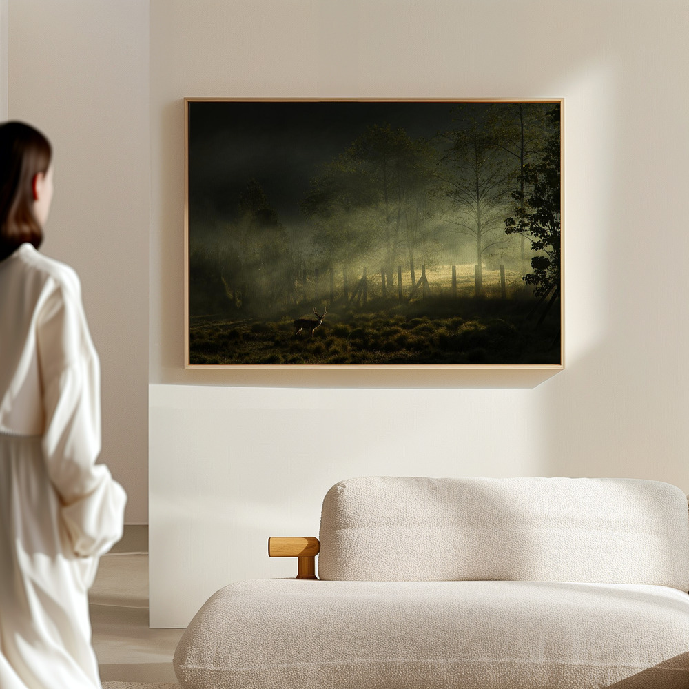 Canvas schilderi - Misty Morning in de hal