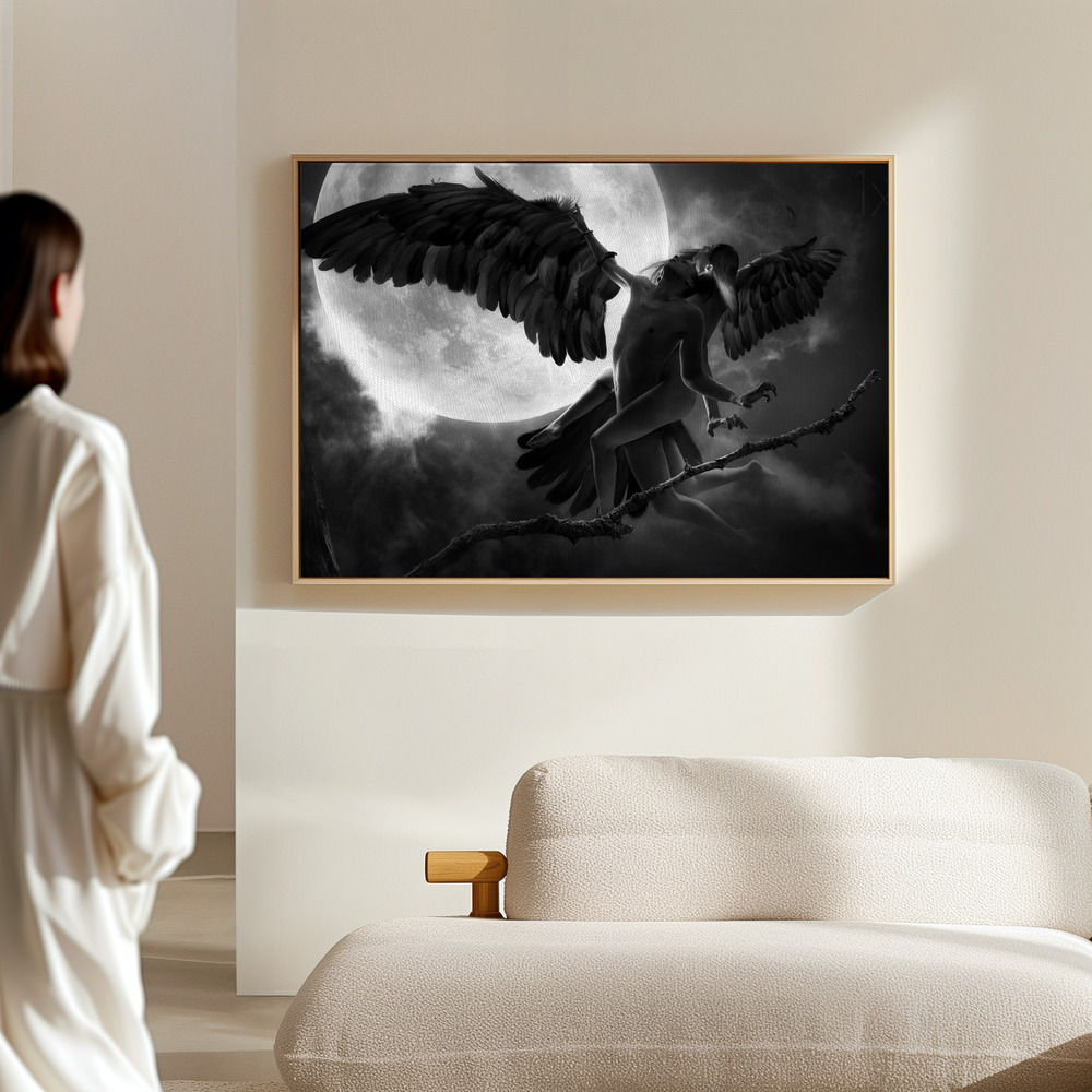 Canvas print - Raven Dance in the hall