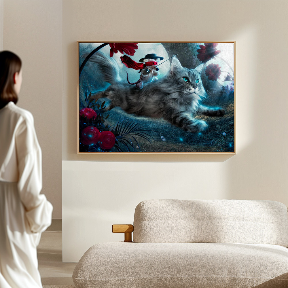 Canvas print - The Hero in the hall
