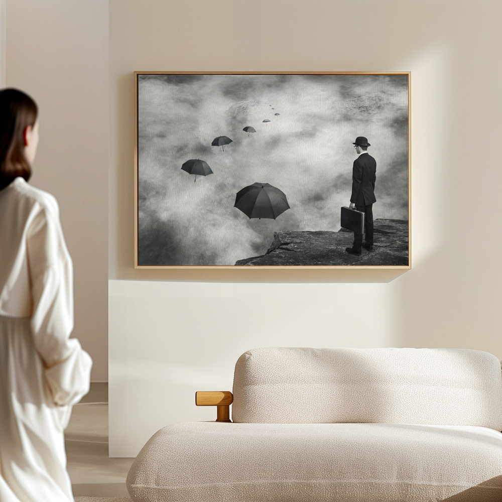 Canvas print - The Road Less Traveled in the hall