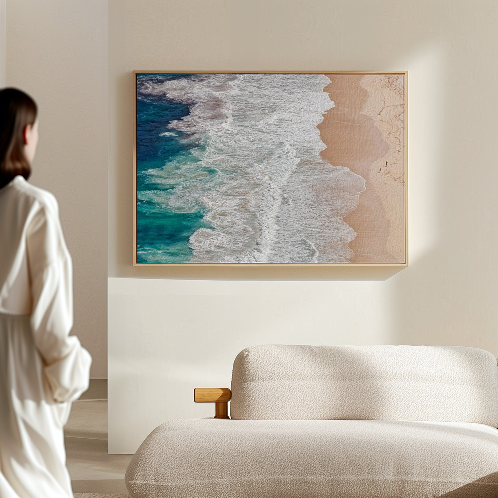 Canvas schilderi - Where the Ocean Ends... in de hal