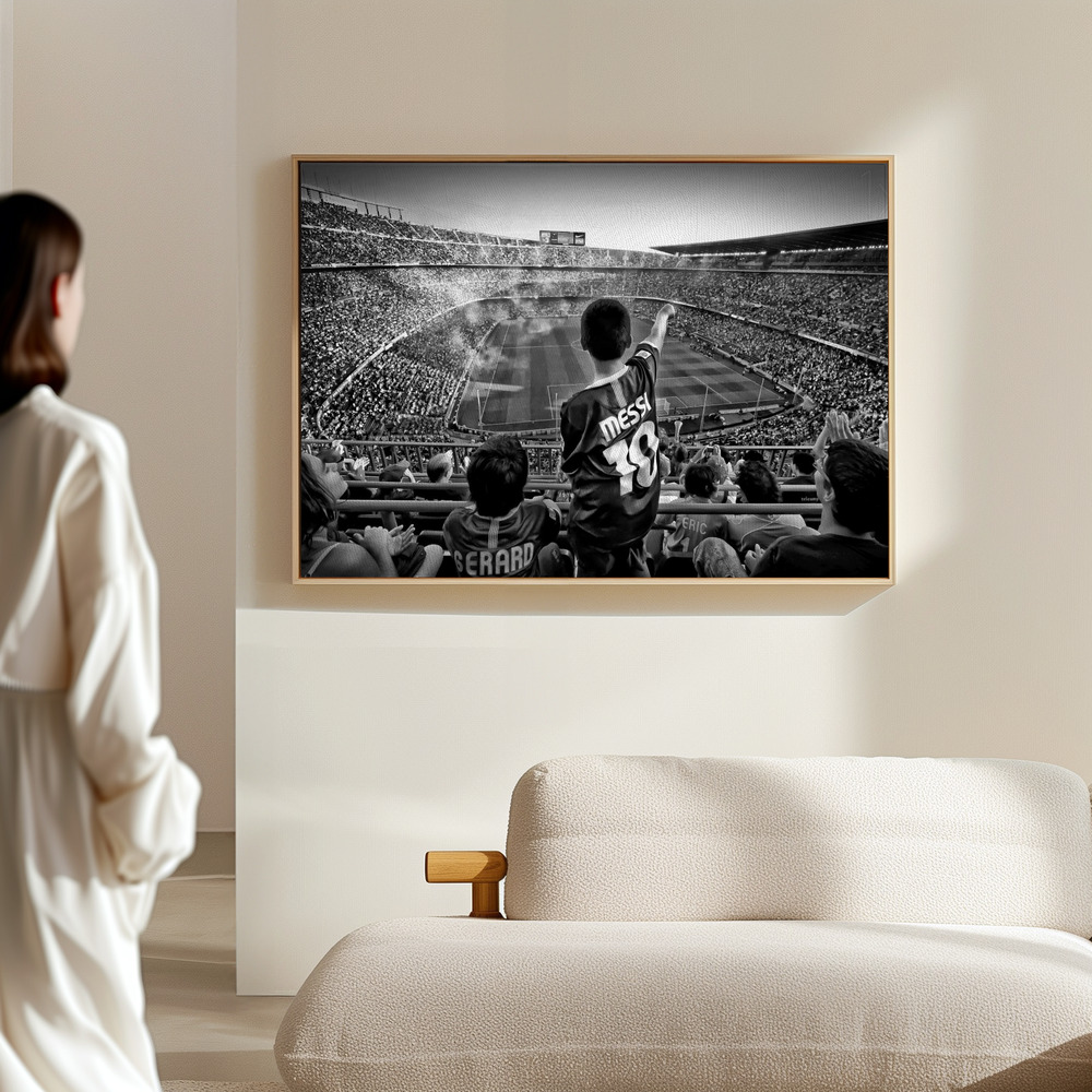 Canvas print - Cathedral of Football in the hall
