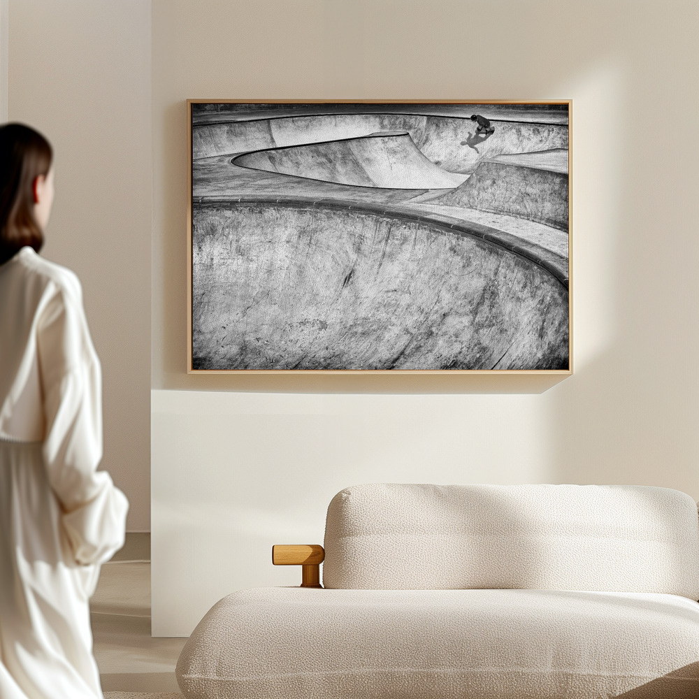 Canvas print - Concrete slider in the hall