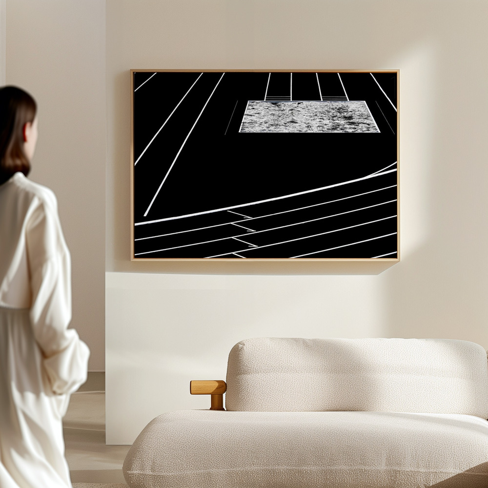 Canvas print - Far to the jump in the hall
