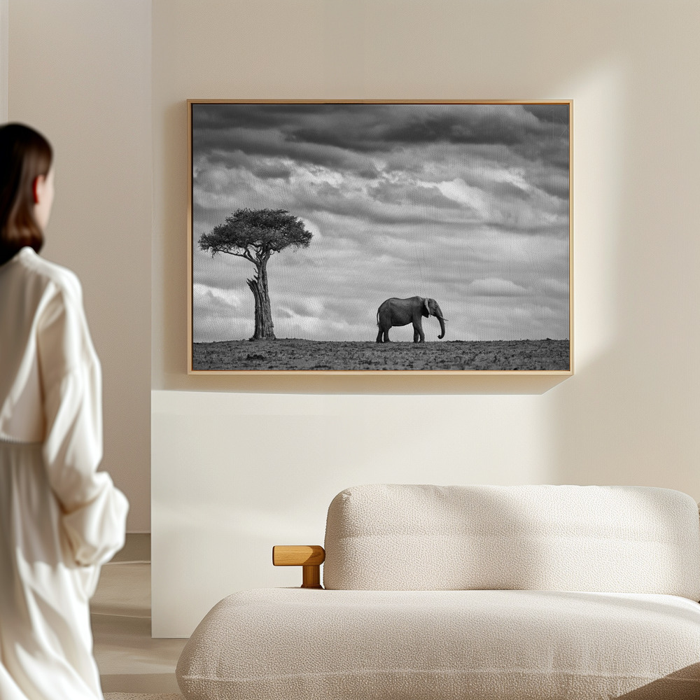 Canvas print - Elephant Landscape in the hall