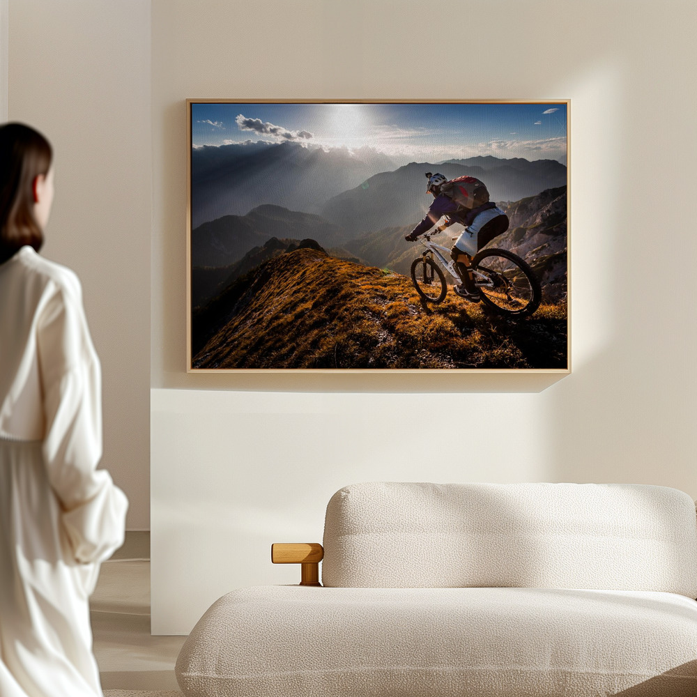 Canvas schilderi - The call of the mountain in de hal