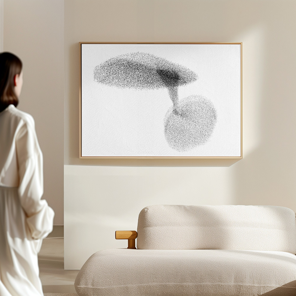 Canvas print - Starlings dance in the hall