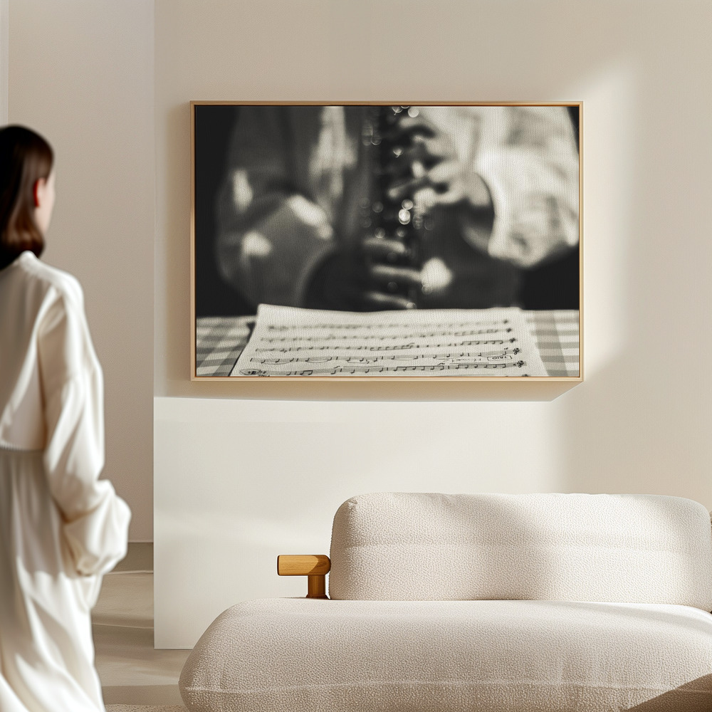 Canvas print - The magic of Queralt's music in the hall