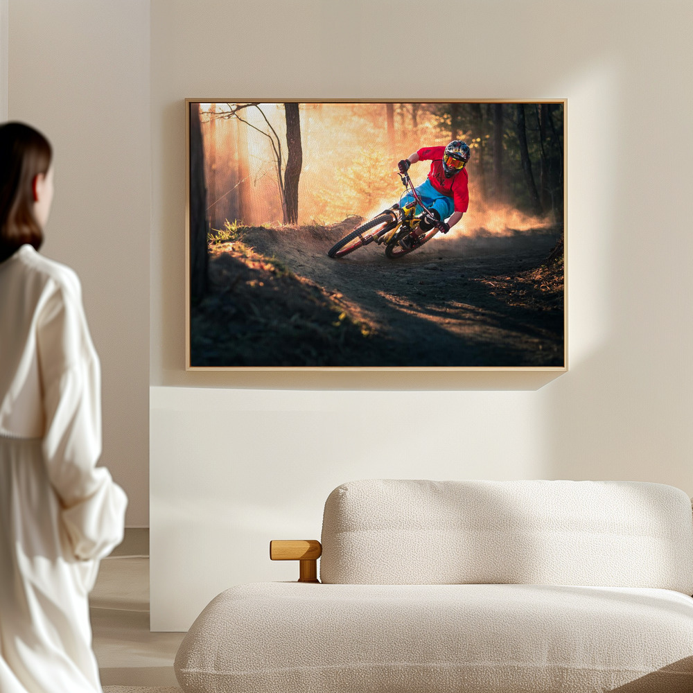 Canvas print - Golden Bermed Corner in the hall